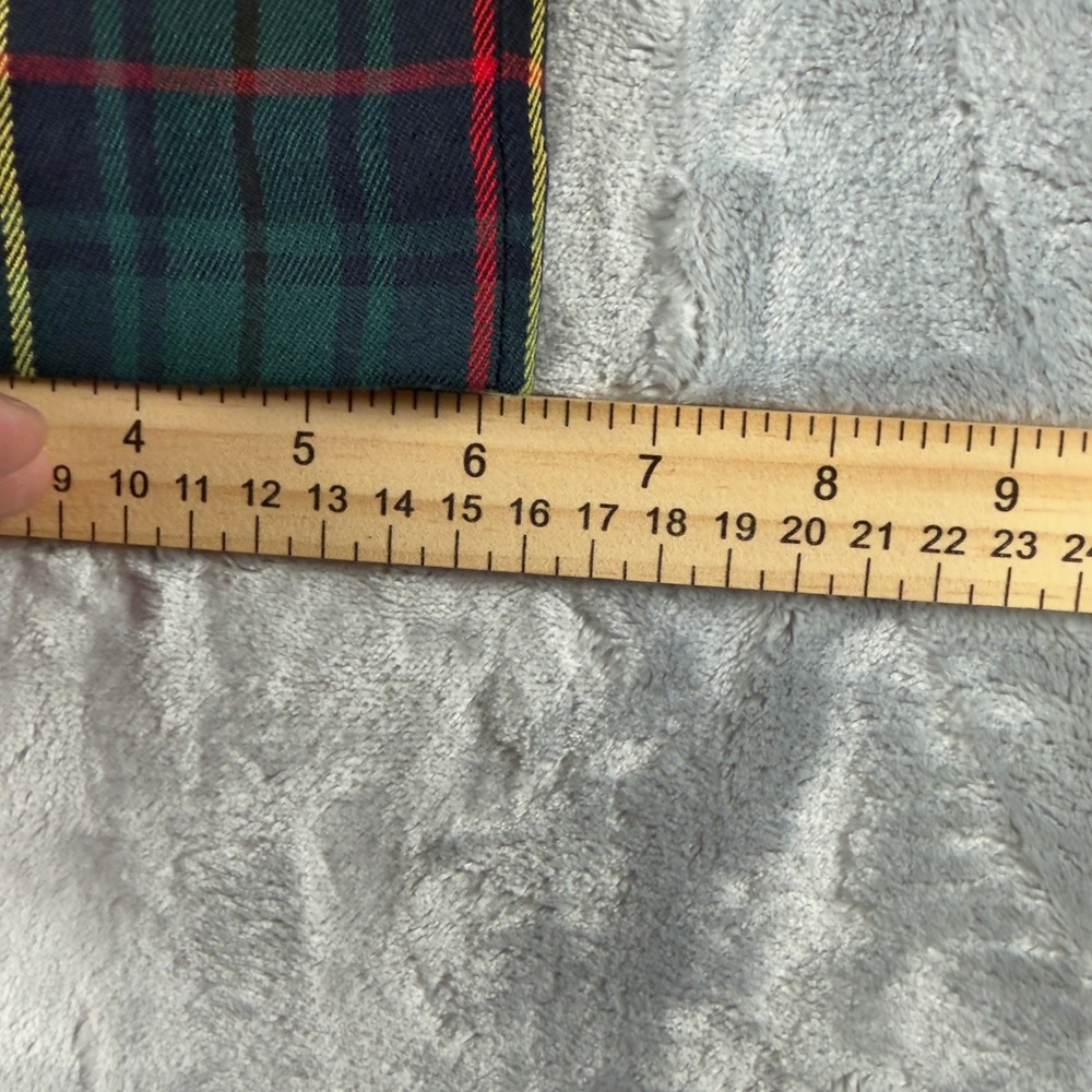 Tommy Hilfiger Women Green Plaid Tartan Slim Leg Dress Pants Size 2 Holiday - Picture 7 of 9